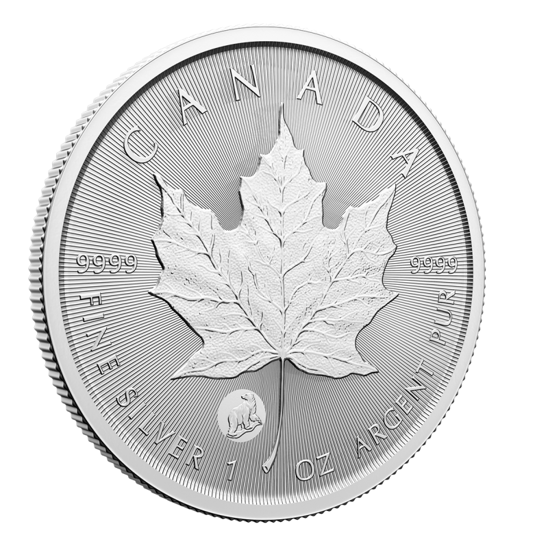 2024 Canadian 5 Treasured Silver Maple Leaf First Strikes Polar Bear Privy Mark 1 oz Fine